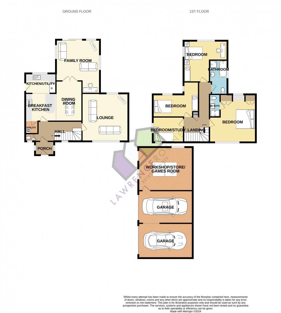 Floorplan for Little Croft Barn, Long Moss Lane, Whitestake, Preston, Lancashire