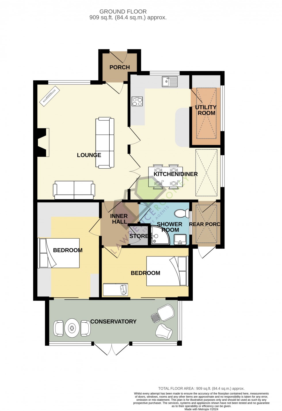 Floorplan for Barn Hey, Longton, Preston, Lancashire