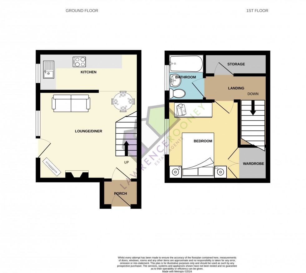 Floorplan for Queenscourt Avenue, Penwortham, Preston, Lancashire