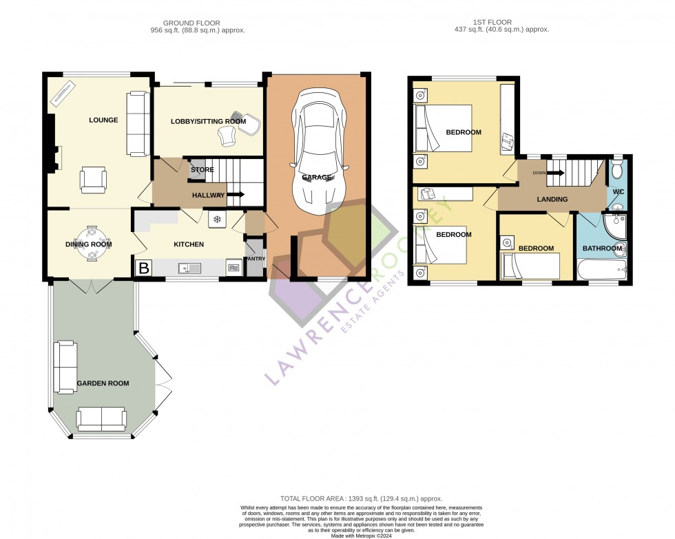 Floorplan for Chevyss Garth, Royalty Lane, New Longton, Preston, Lancashire