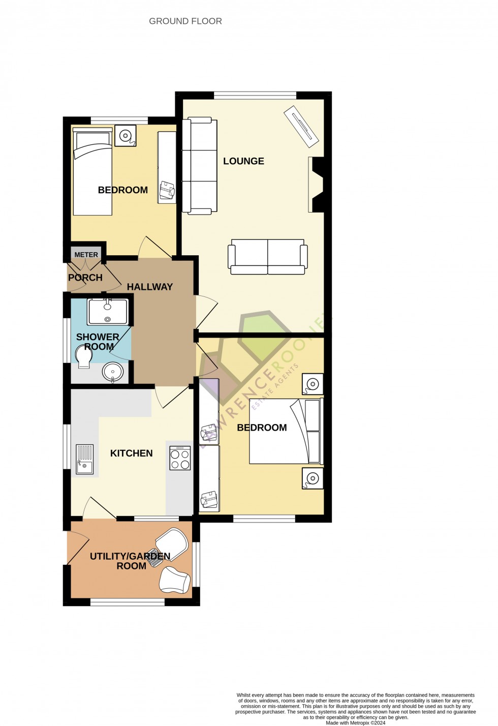 Floorplan for Kentmere Drive, Longton, Preston, Lancashire