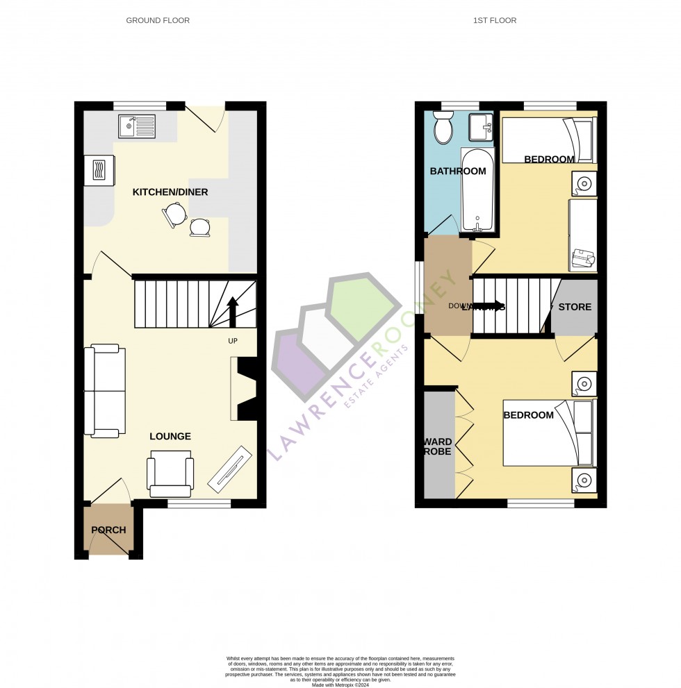 Floorplan for Marsh Way, Penwortham, Preston, Lancashire