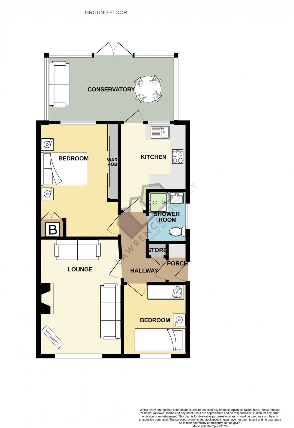 Floorplan for Great Gill, Walmer Bridge, Preston, Lancashire