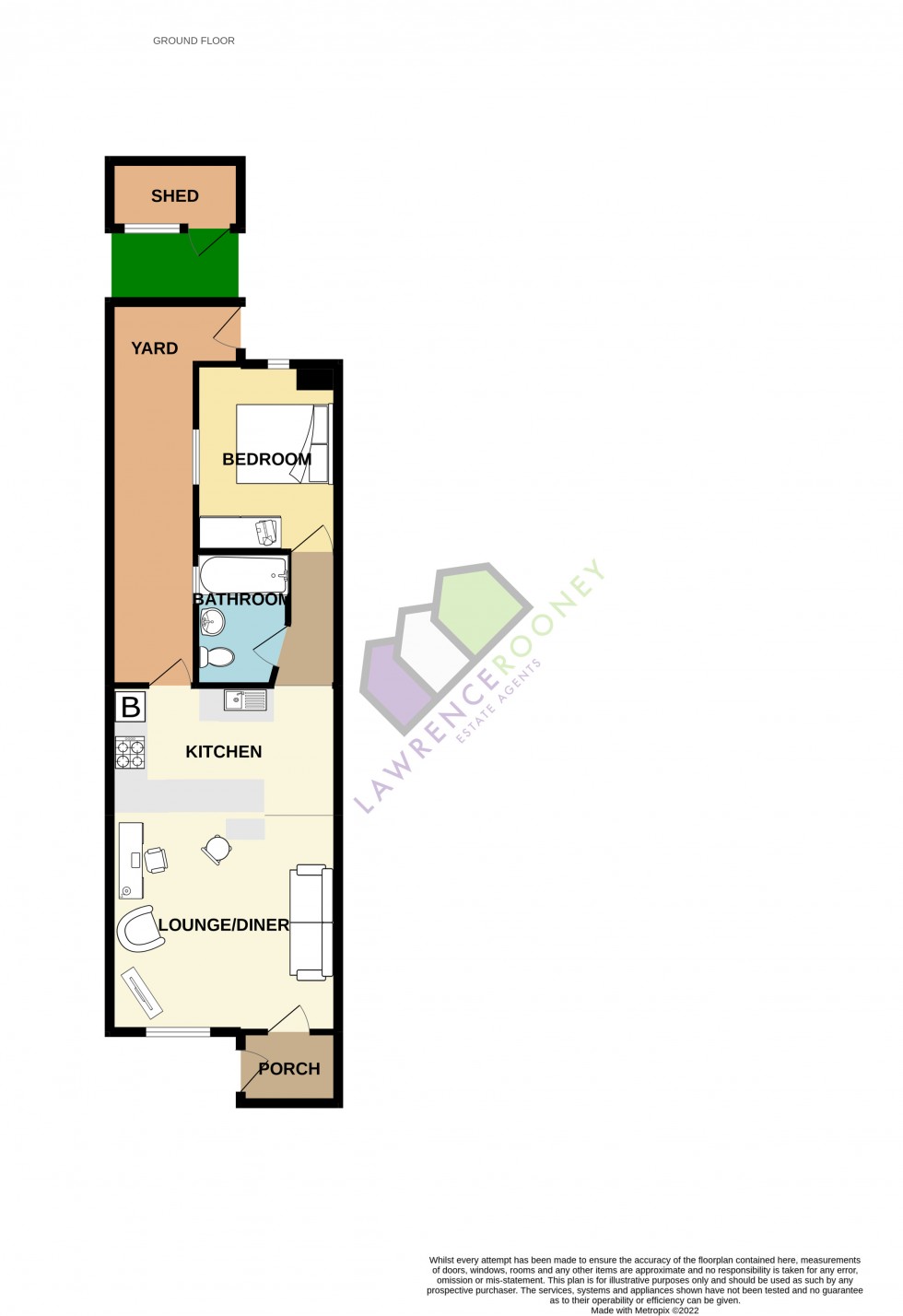 Floorplan for Liverpool Old Road, Walmer Bridge, Preston, Lancashire