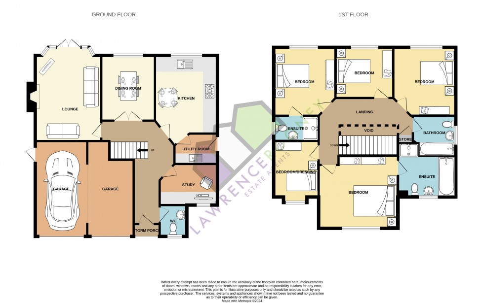 Floorplan for Regency Gardens, New Longton, Preston, Lancashire