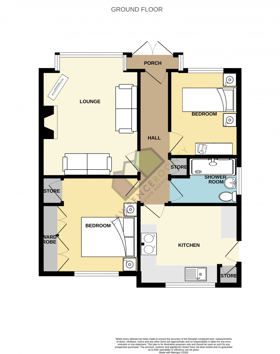 Floorplan for Pear Tree Croft, Longton, Preston, Lancashire