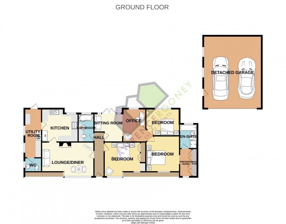 Floorplan for Sunnymead, Chapel Lane, New Longton, Preston, Lancashire